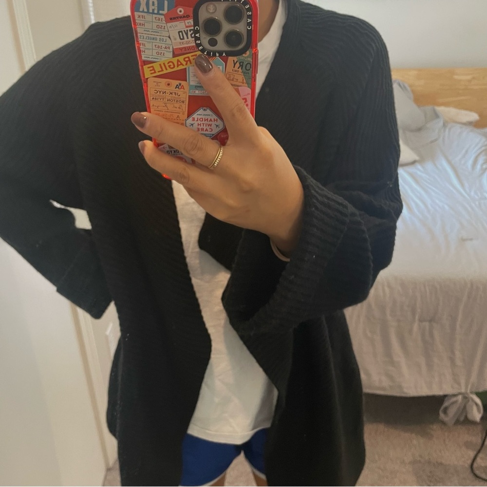 Mango Basic Black Cardigan - image 8